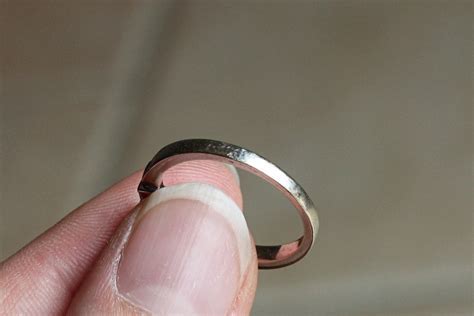 gold ring scratches easily.